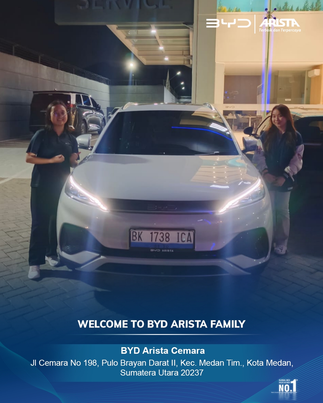 Dokumentasi serah terima unit BYD 3