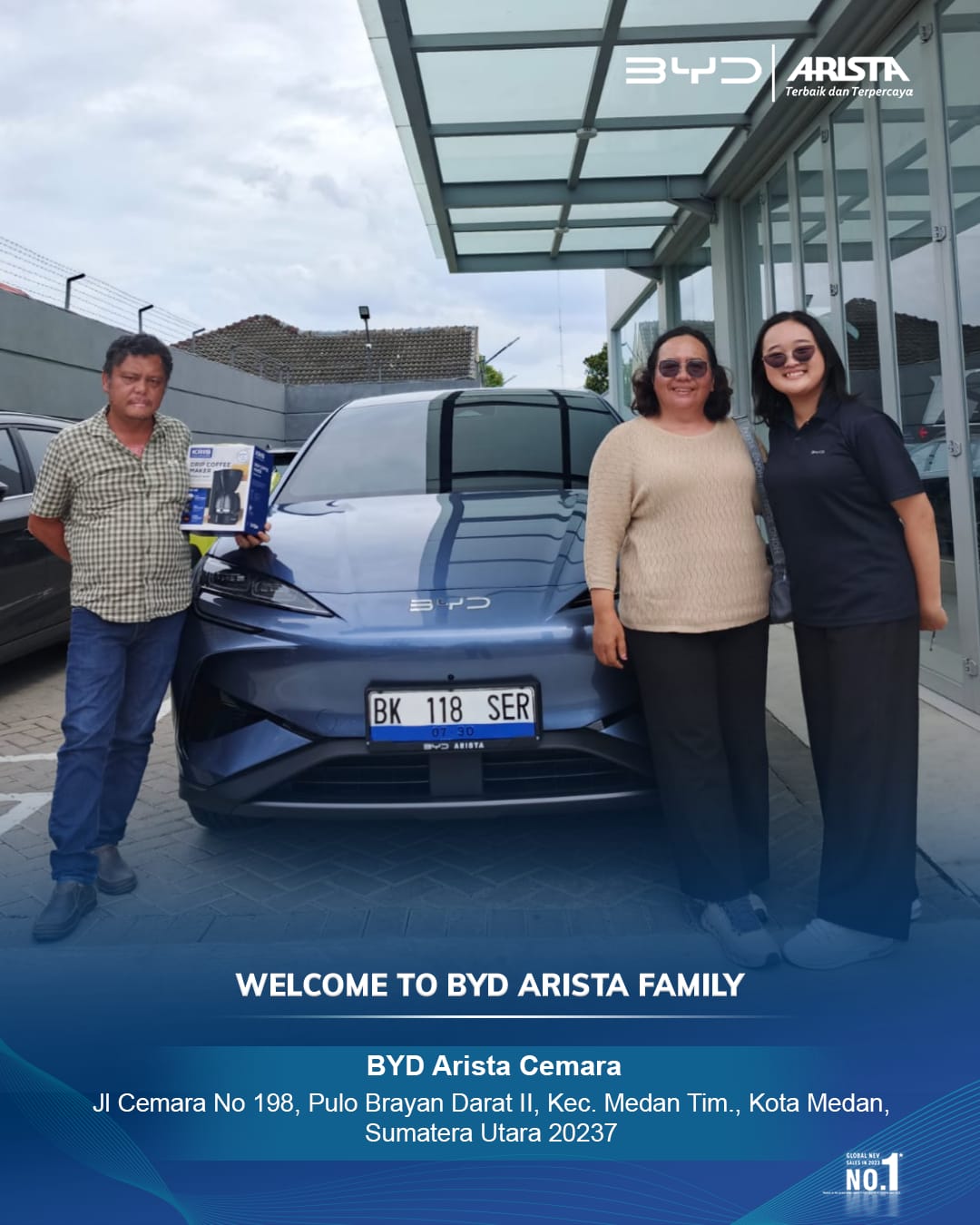 Dokumentasi serah terima unit BYD 4