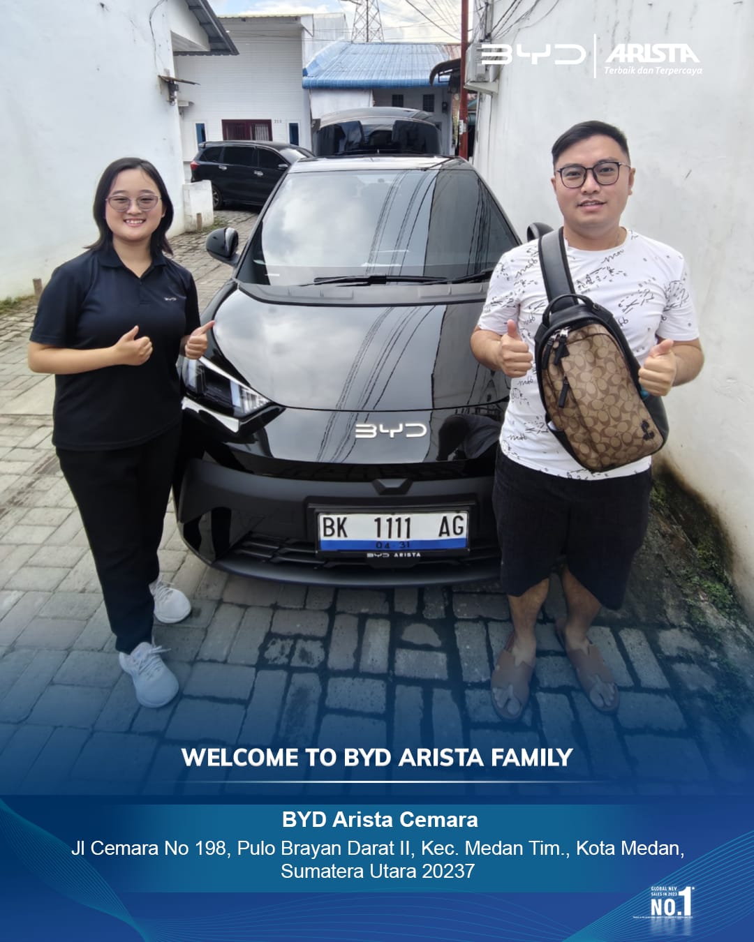 Dokumentasi serah terima unit BYD 5